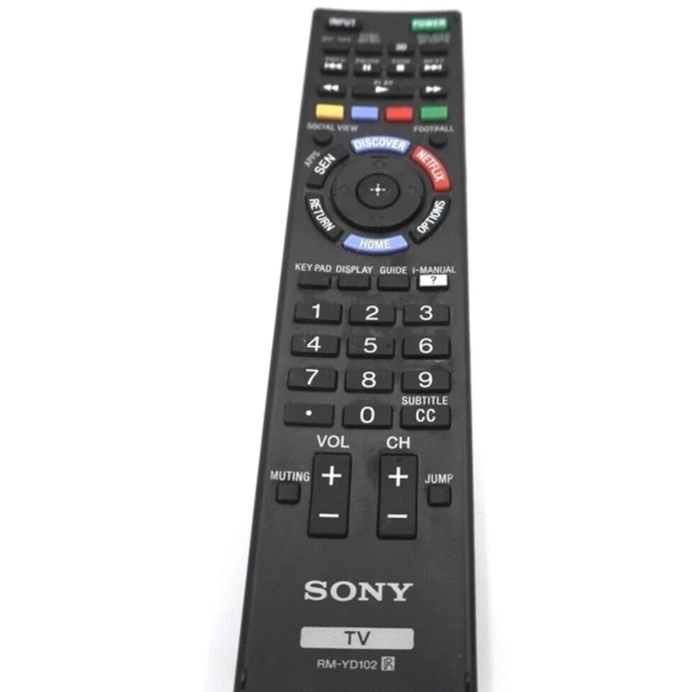 Sony RM-YD102 TV Remote Control Genuine OEM Bravia Netflix‎ SEN  Button 13-109